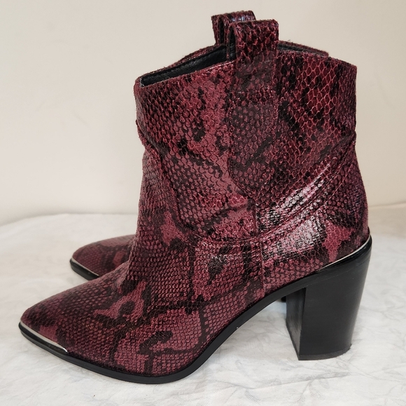 Steve Madden Snakeskin Booties - Picture 2 of 13